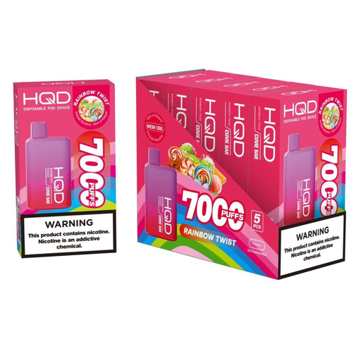 HqdBar 5pk 5% 7k Rainbow Twist Box (6937105411353) Unit (6937105411209)