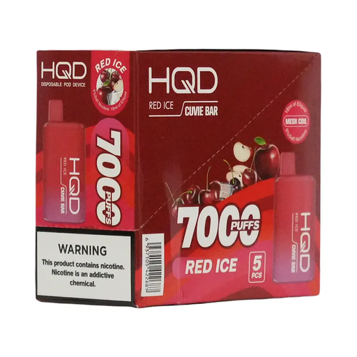 HqdBar 5pk 5% 7k Red Ice Box (6937105422687)
