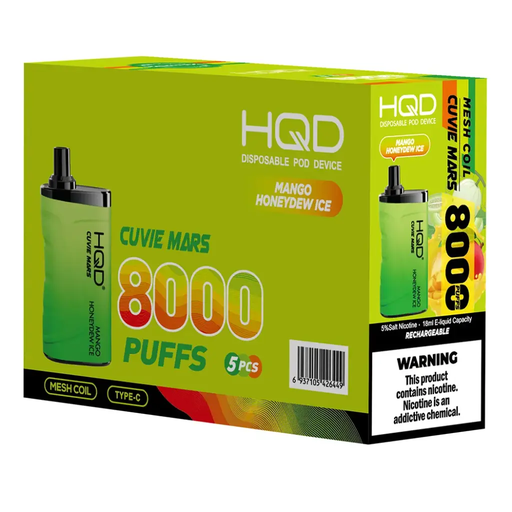 HqdMars 5pk 5% 8k Mango Honeydew Ice Box (6937105426449)
