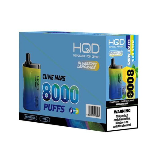HqdMars 5pk 5% 8k Blueberry Lemonade Box (6937105416464)