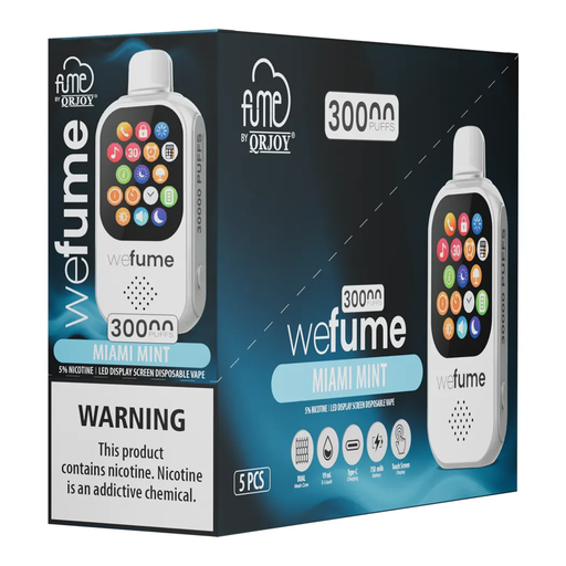 WeFume 5pk 5% 30k Miami Mint Box (6941821728145) Unit (6941821728152)