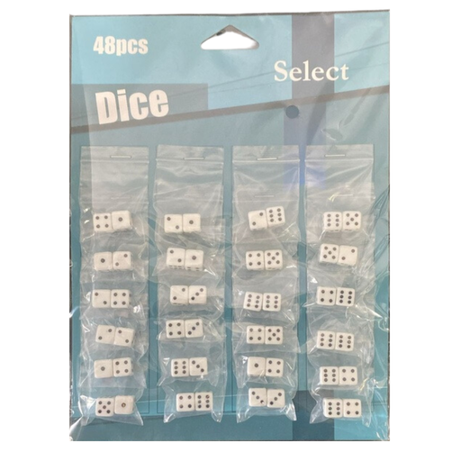 Small Dice (2 pcs/ Bag) Carded 24/ card [48/cs.] (655708011652)
