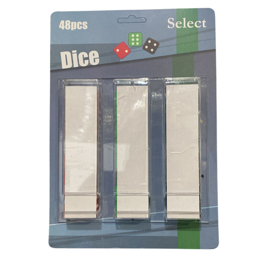Large Dice (Green/ Black/ Red) Carded 48/ card [48/cs.] (655708011645)