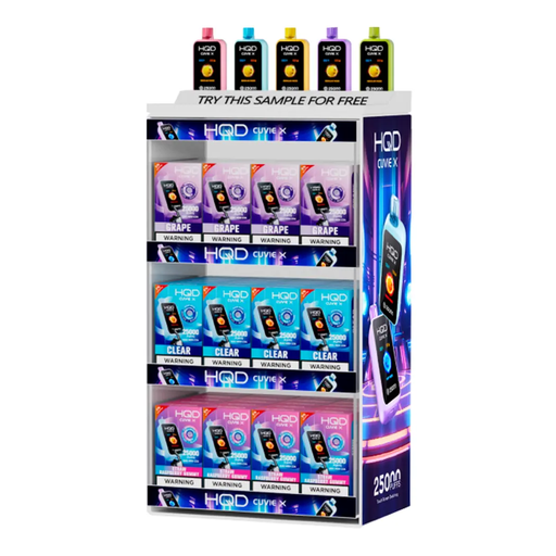 HQD CUVIE X DISPLAY 60 PCS 12 CT Assorted Flavors 
