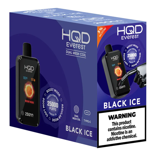 HqdEverest 5pk 5% 25k Black Ice Box (6937105492819) Unit (6937105492802)