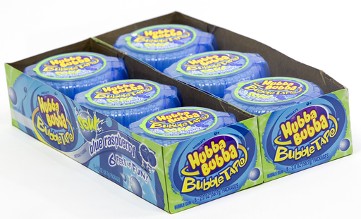 Hubba Bubba Bubble Tape Sour Blue Raspberry - 12 Count BOX (022000113528)UNIT (0220000116935)