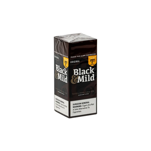 BLACK & MILD ORIGINAL PLASTIC TIP($1.19) 25CT BOX-(070137832058)UNIT (070137100188)