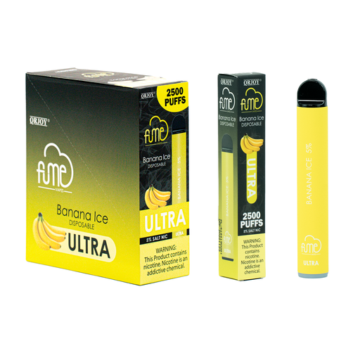 FumeUltra 10pk 5% 2.5k Banana Ice New Box (6974710145136)