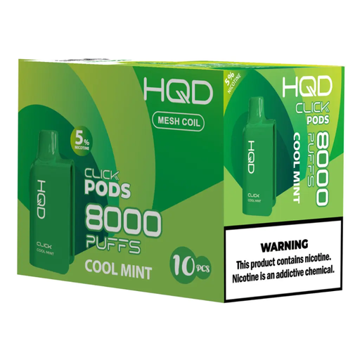 HqdClick-Pods 10pk 5% 8k Cool Mint Box (6923742000784)