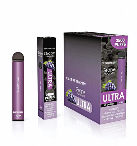 FumeUltra 10pk 5% 2.5k Grape New Box (6974710145204)