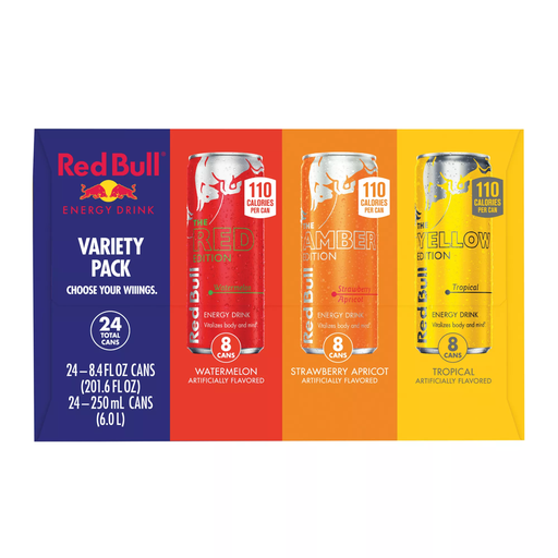 RedBull 24pk 8.4oz Variety Pack Box (611269001709)