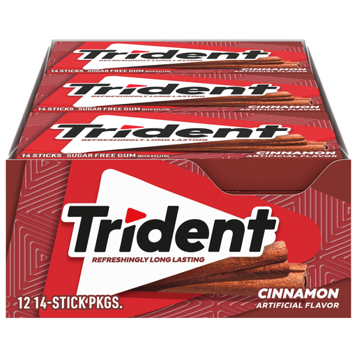 Trident Valu Pac 12pk 14ct Cinnamon Box (012546011464) Unit (012546011461)