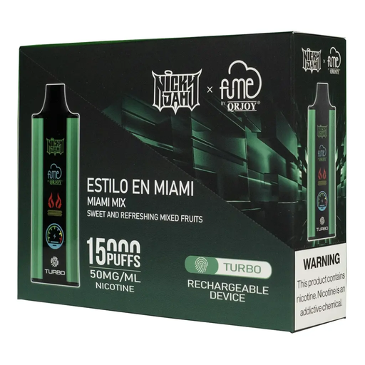 FumeNickyJam 5pk 5% 15k Estilo En Miami Box (6941821724017)