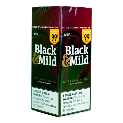 BLACK & MILD ORIGINAL PLASTIC TIP($0.99) 25CT BOX-(070137824152)
