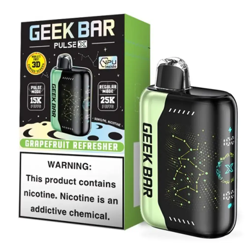 GeekBarPulseX 5pk 5% 25k Grapefruit Refresher Box (6977454904137) Unit (6977454904120)