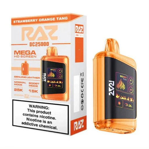 RazDc25000 5pk 5% 25k Strawberry Orange Tang Box (6975984056852) Unit (6975984056845)