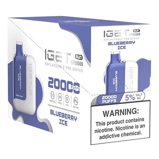 IgetKit 5pk 5% 20k Blueberry Ice Box (6936927634278) Unit (6936927634070)