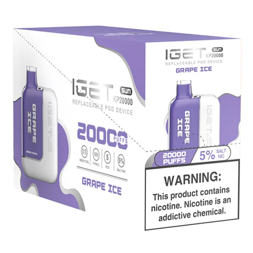 IgetKit 5pk 5% 20k Grape Ice Box (6936927634186) Unit (6936927633981)