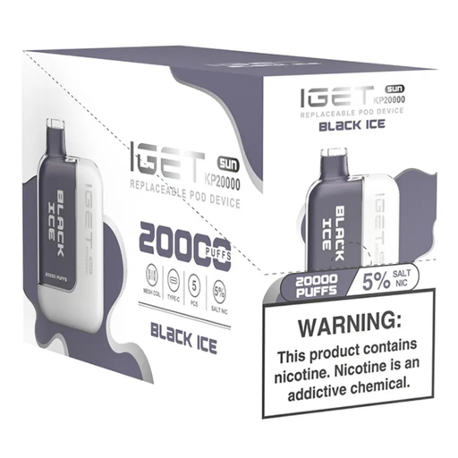 IgetKit 5pk 5% 20k Black Ice Box (6936927634223) Unit (6936927634025)