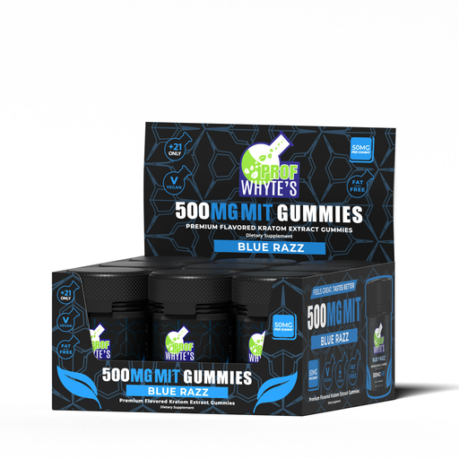 Prof Whyte Kratom - 90mg MIT - Blue Raspberry Shot 