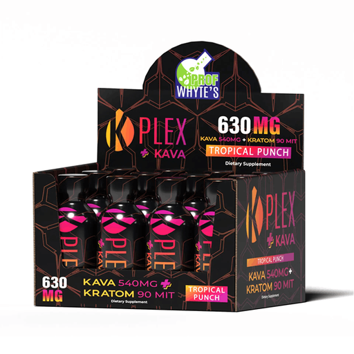 Prof Whyte 12pk Kratom 90mit Kava 540mg Tropical Punch Box (749350252461) Unit (749350252454)