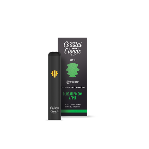Coustal Clouds 5pk 2g High Potency Durban Poison Apple Box (684417990750)