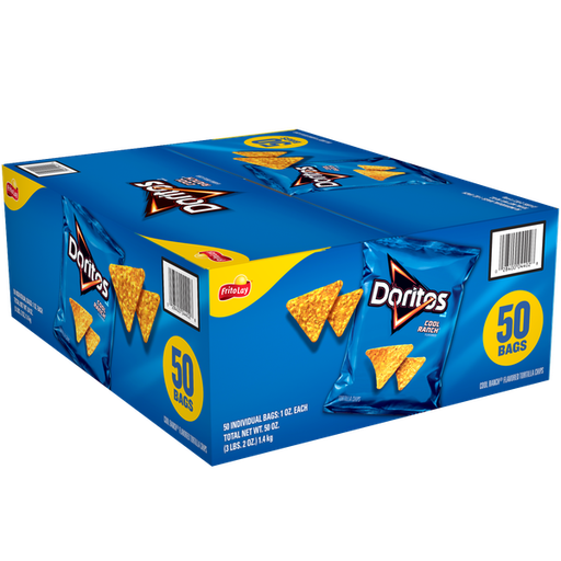 FRITOLAY 1 OZ DORITOS COOLER RANCH 50CT (028400044028)