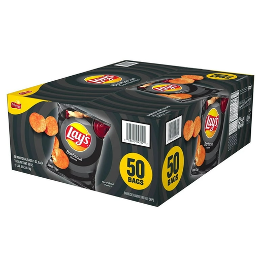 Fritolay 50pk 1oz Lays Barbecue Potato Box (028400043922)