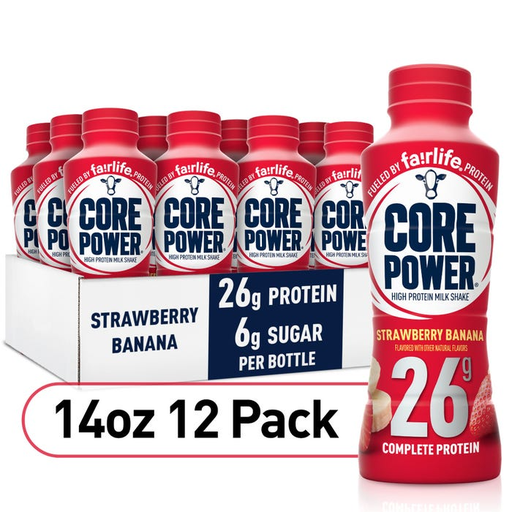 CORE POWER 26GR STRAWBERRY BANANA 14 OZ 1/12 (00811620022033)