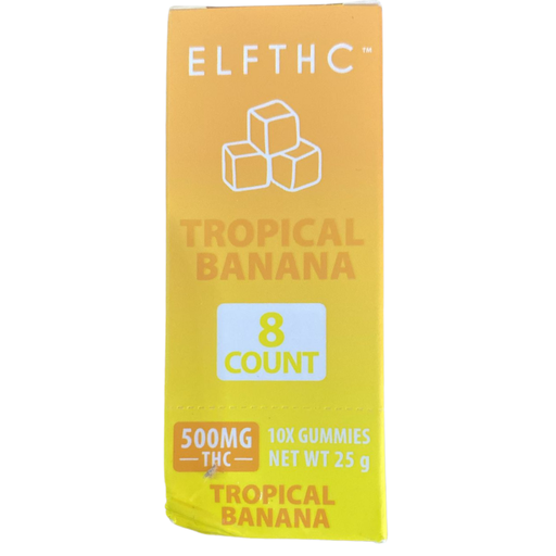ELF THC 500 MG TROPICAL BANANA 8 COUNT (614998111602)