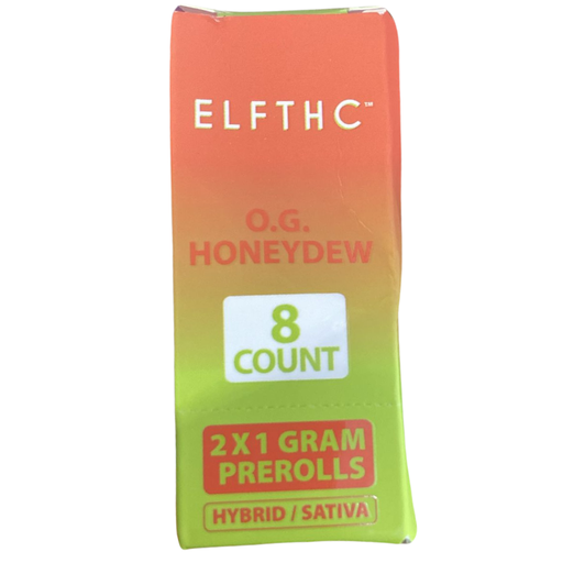 ELF THC 2x1 GRAM PREROLLS O.G. HONEYDEW 8 COUNT (614998111503) 