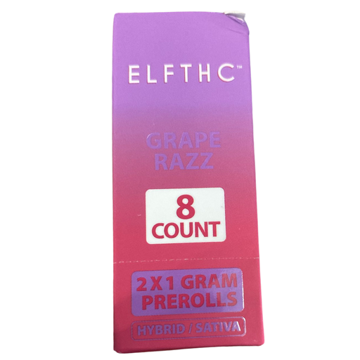 ELF THC 2x1 GRAM PREROLLS GRAPE RAZZ 8 COUNT (614998111527)