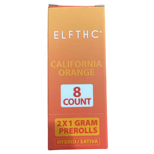 ELF THC 2x1 GRAM PREROLLS CALIFORNIA ORANGE 8 COUNT (614998111466) 