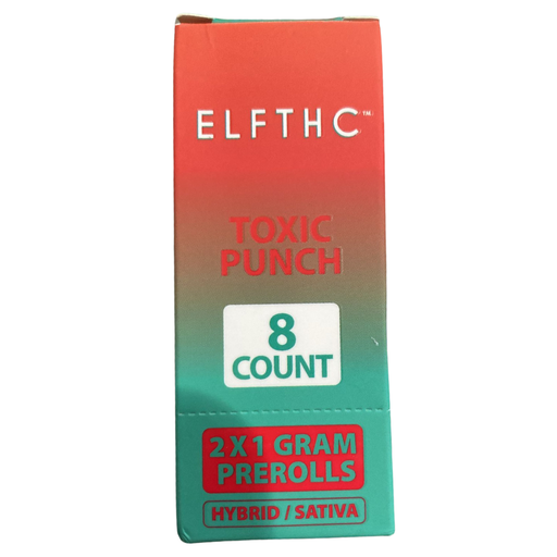 ELF THC 2x1 GRAM PREROLLS TOXIC PUNCH 8 COUNT (614998111473)