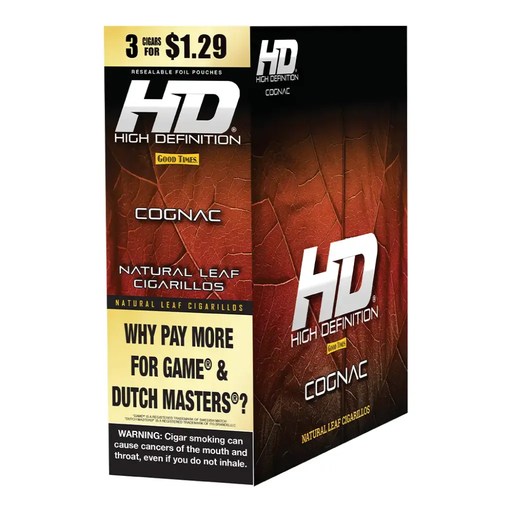 GT HD 3 FOR $1.29 15PK (Cognac) (842426166928) 