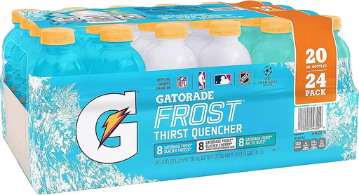 GATORADE 20 OZ FROST THIRST QUENCHER VARIETY PACK 1/24 UNIT (052000046229)