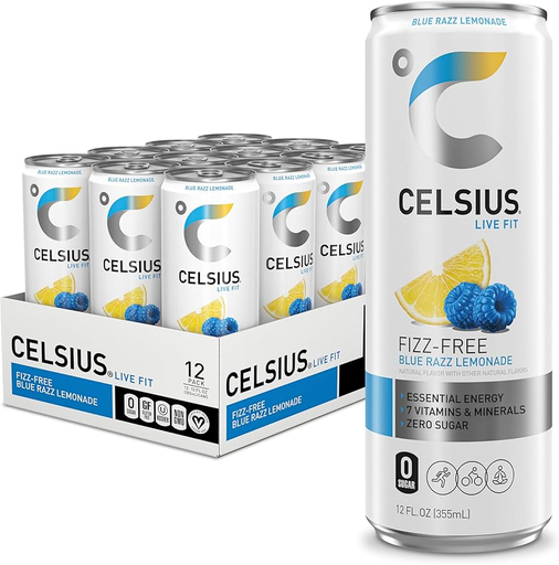 CELSIUS 12OZ SPARKLING 1/12 (BLUE RAZZ LEMONADE) (889392001389)