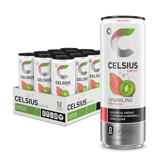 CELSIUS 12OZ SPARKLING 1/12 (KIWI GUAVA) (889392010138)