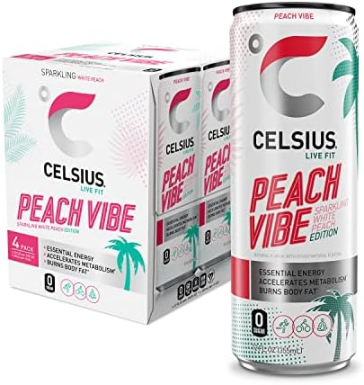 CELSIUS 12OZ SPARKLING 1/12 (PEACH VIBE) (889392010435)