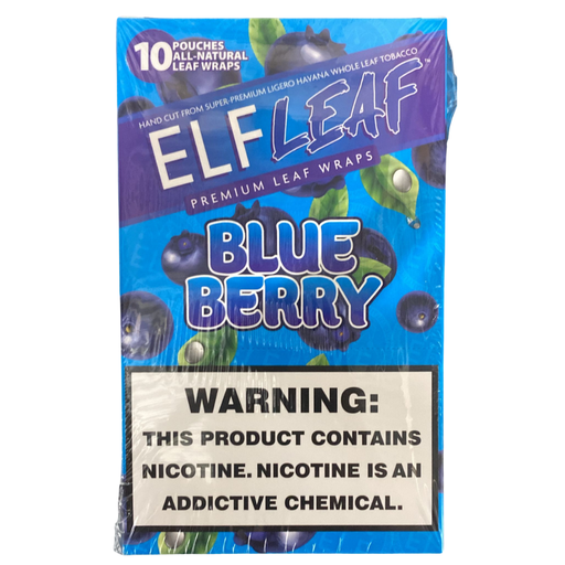 ELF LEAF CIGAR WRAPPERS 2X10 PACK (BLUE BERRY) (614998112616) 