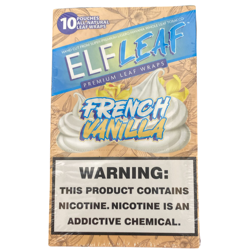 ELF LEAF CIGAR WRAPPERS 2X10 PACK (FRENCH VANILLA) (614998112647) 