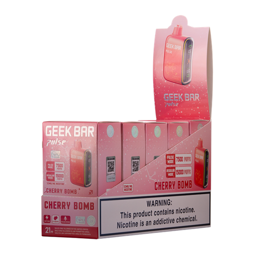 GeekBarPulse 5pk 5% 15k Cherry Bomb Box (810125436796)
