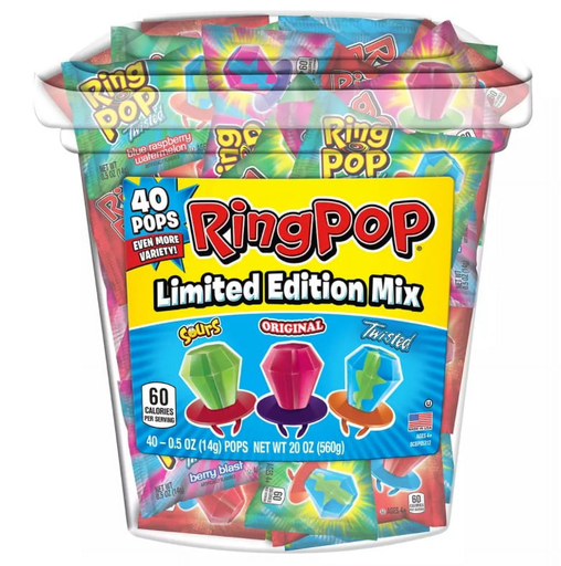 Ring Pops Limited Edition Mix Variety Box, 44 ct. (041116011894) 