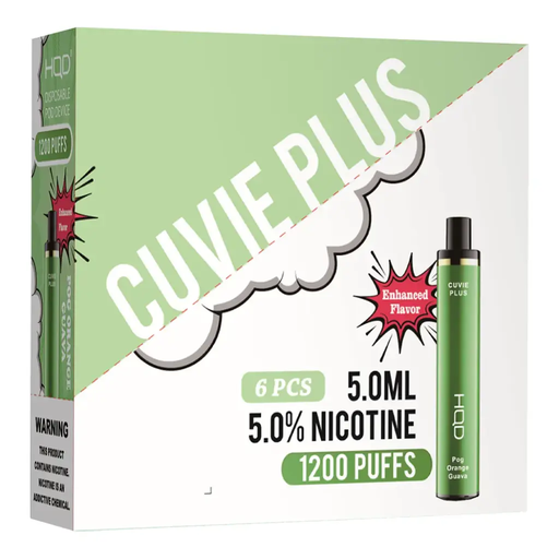 HqdCuvieplus 6pk 5% 1.2k Pog Orange Guava Box (6971578996863)