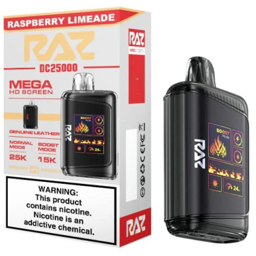 RazDc25000 5pk 5% 25k Raspberry Limeade Box (6972866507730) Unit (6972866507723)