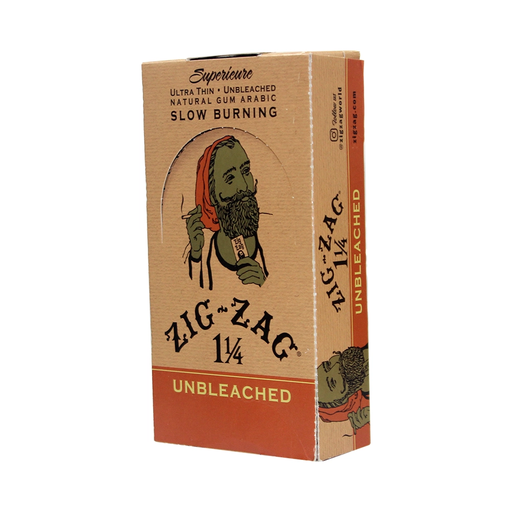 ZigZag Paper 11/4 24 Booklets Unbleached Box (008660007353) Unit (08660007407)