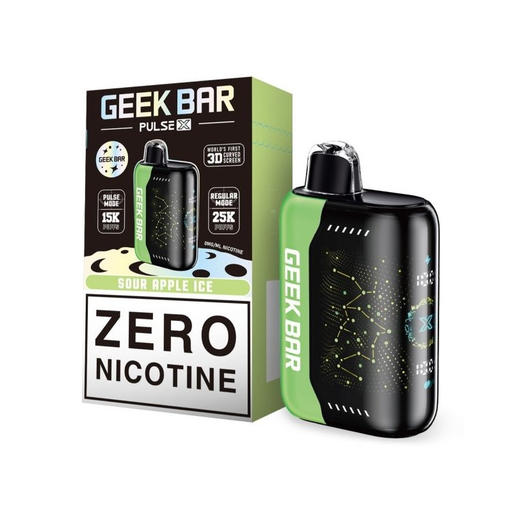 GeekBarPulseX 5pk 0% 25k Sour Apple Ice Box (810164282354)
