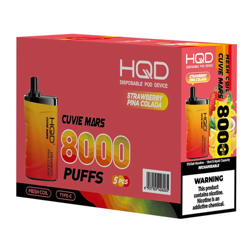HqdMars 5pk 5% 8k Strawberry Pina Colada Box (6937105426265)