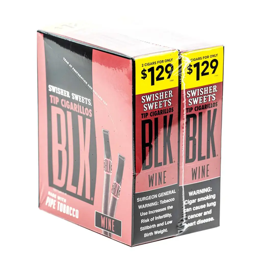 SWISHER BLK 2 FOR $1.29 (WINE) (025900336745) 