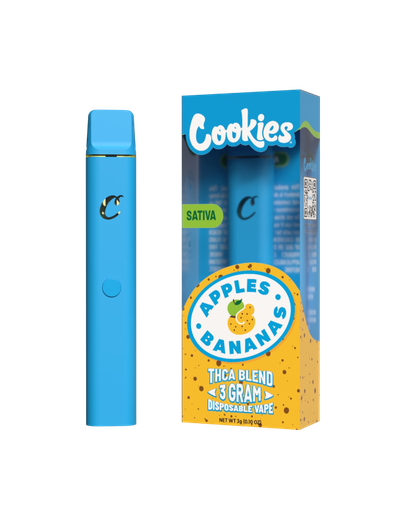 COOKIES 3G DISPOSABLE VAPE 5CT (Apple & Bananas) BOX - (695682287438) 